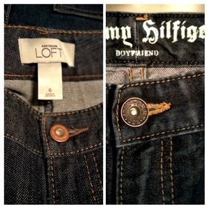 2 Tommy Hilfiger jeans & 1 pair of Ann Taylor Loft